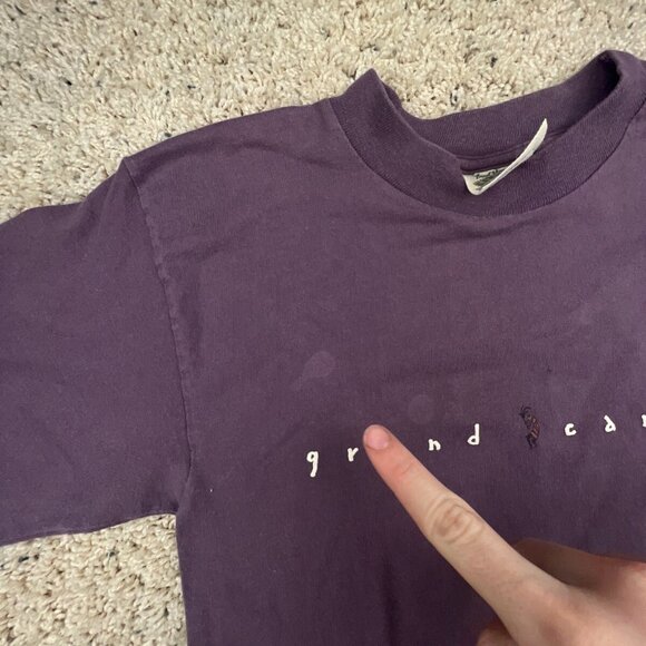 VTG 90s Grand Canyon Tee Shirt Fred Harvey USA Made Small Purple Short Sleeve - Picture 7 of 12